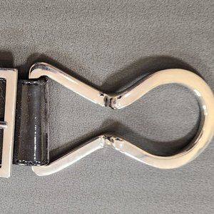 Suzi Roher patent leather/elastic belt